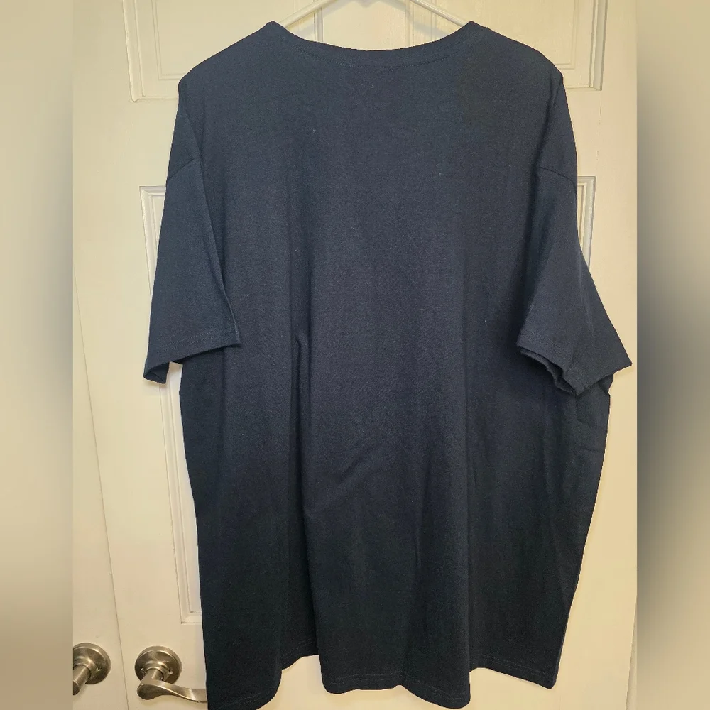 BoohooMAN Casual Classic Tshirt- Big & Tall Size 4XL Navy NWT
